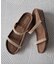 【ITALIAN SHOEMAKERS】ダブルラインストーンクッションインソールサンダル