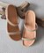 【ITALIAN SHOEMAKERS】ダブルラインストーンクッションインソールサンダル