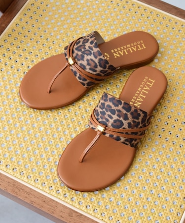 【ITALIAN SHOEMAKERS】エラスティックベルトトングサンダル
