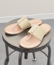 【ITALIAN SHOEMAKERS】メタルモチーフトングサンダル