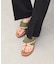 【ITALIAN SHOEMAKERS】ビジューストラップトングサンダル