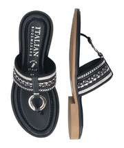 【ITALIAN SHOEMAKERS】マルチアクセントトングサンダル