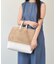 【CHRISTIAN VILLA】メッシュコンビレザーワイドバッグ