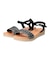【Oh my Sandals】異素材コンビアンクルストラップサンダル