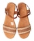 【Oh my Sandals】異素材コンビアンクルストラップサンダル