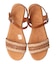 【Oh my Sandals】異素材コンビアンクルストラップサンダル