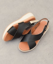 【Oh my Sandals】クロスベルトウエッジサンダル