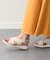 【Oh my Sandals】クロスベルトウエッジサンダル