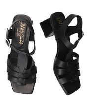 【Oh my Sandals】スクエアトウアンクルストラップサンダル