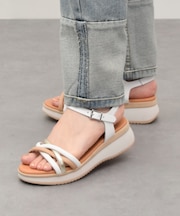 【Oh my Sandals】厚底アンクルストラップサンダル