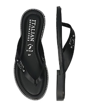 【ITALIAN SHOEMAKERS】レザートングフラットサンダル