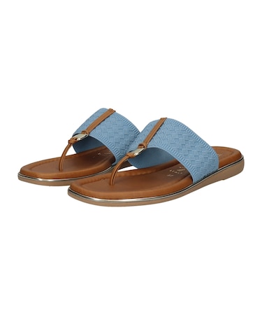 【ITALIAN SHOEMAKERS】メタルアクセントトングサンダル