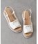 【INTER-CHAUSSURES】バックルウエッジバックバンドサンダル