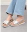 【INTER-CHAUSSURES】バックルウエッジバックバンドサンダル
