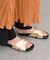 【INTER-CHAUSSURES】イントレチャートクロスベルトサンダル