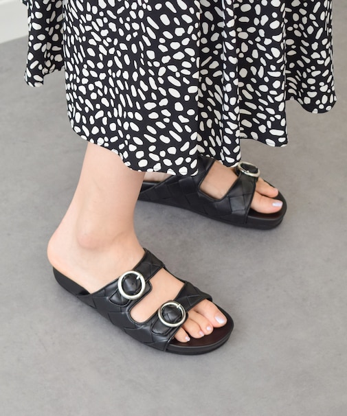 【INTER-CHAUSSURES】イントレチャートダブルベルトサンダル