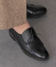 【INTER-CHAUSSURES】エナメルリボンキルトシューズ
