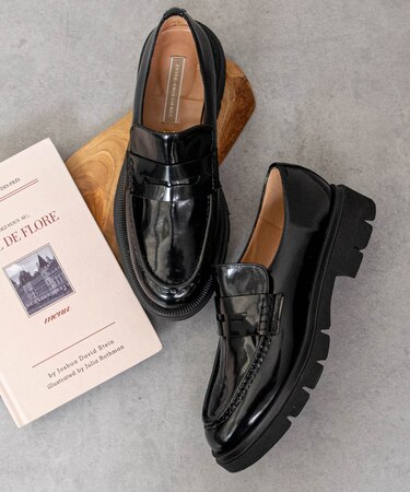 【INTER-CHAUSSURES】ベーシックレザーローファー