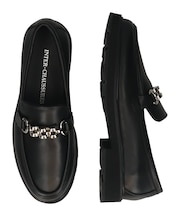 【INTER-CHAUSSURES】撥水チェーンビットローファー