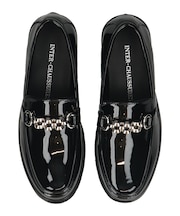 【INTER-CHAUSSURES】撥水チェーンビットローファー