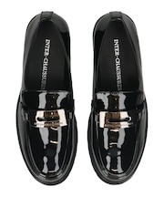 【INTER-CHAUSSURES】撥水メタルプレートローファー