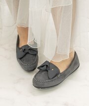 【Bridget Birkin】グログランリボンモカシンシューズ