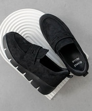 【Round About】厚底ローファースニーカー