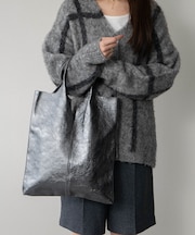 【ANDREA CARDONE ITALI】メタリック ソフトトートバッグ
