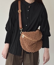 【ANDREA CARDONE ITALI】ボア ショルダーバッグ