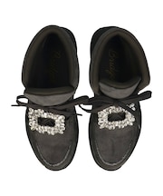 【Bridget Birkin】ビジューバックルカジュアルブーツ