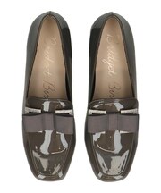 【Bridget Birkin】ビジューオペラリボンスクエアローファー