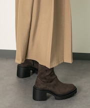 【Round About】厚底ラギットソールストレッチブーツ