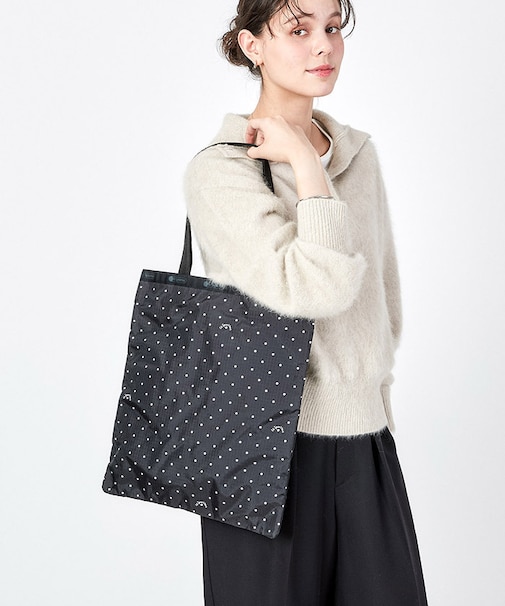 LARGE EMERALD TOTE プティドット