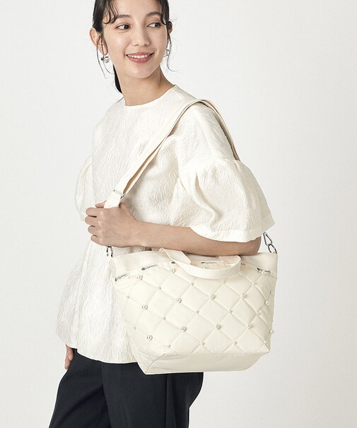 BUCKET TOTE W PEARLS2 サンドバーパール｜レスポートサックの通販 