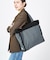 TWO WAY DENIM TOTE ブラックデニム/ブラックシェルパ