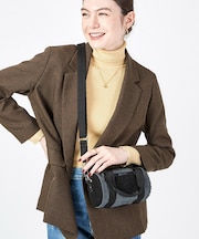 DENIM ROLL BAG ブラックデニム/ブラックシェルパ