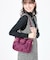 EVERYDAY SM SATCHEL ワインキルトスタッズ
