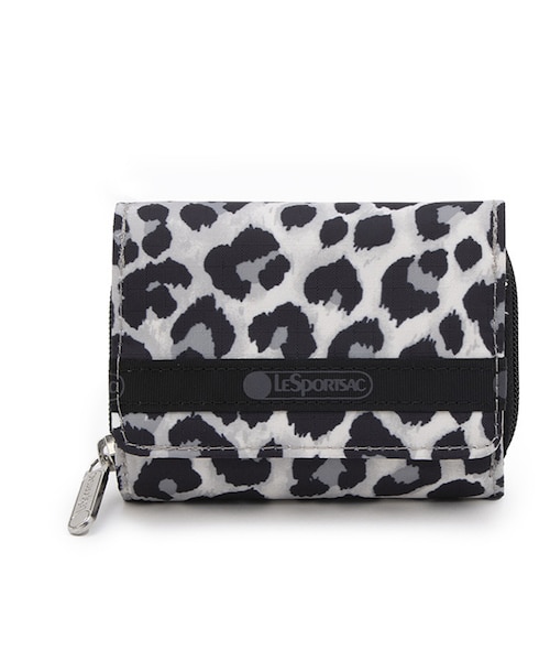レスポートサック ポーチ ニュートラルレオパード ！ LeSportsac ポーチ 3ZIP COSMETIC ニュートラルレオパード