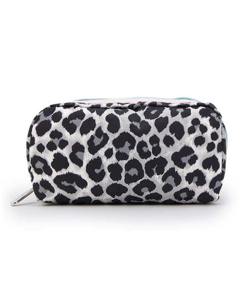 レスポートサック ポーチ ニュートラルレオパード ！ LeSportsac ポーチ 3ZIP COSMETIC ニュートラルレオパード