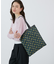 LARGE EMERALD TOTE デイジークロスグリーン
