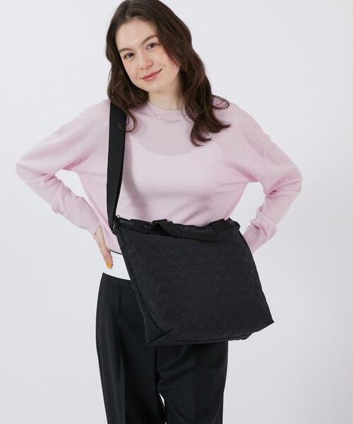 【美品】レスポートサック デラックスイージーキャリートート ブラックハートデボス DELUXE EASY CARRY TOTE ブラックハートデボス｜レスポートサックの