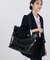 LG REVERSIBLE TOTE 2ウェイブラックシャイン/メレンゲ