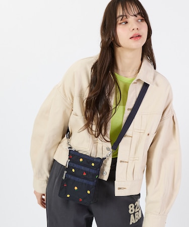 3 ZIP CROSSBODY ミックスドフルーツエンブロイダリー
