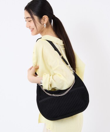 CHAIN CROCHET N/S HOBO ブラッククロシェ