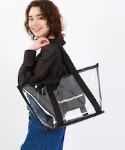 CLEAR E/W TOTE クリアオニキスロゴトート