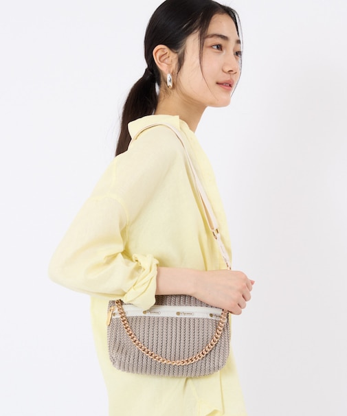 CHAIN CROCHET CLUTCH ベージュクロシェ