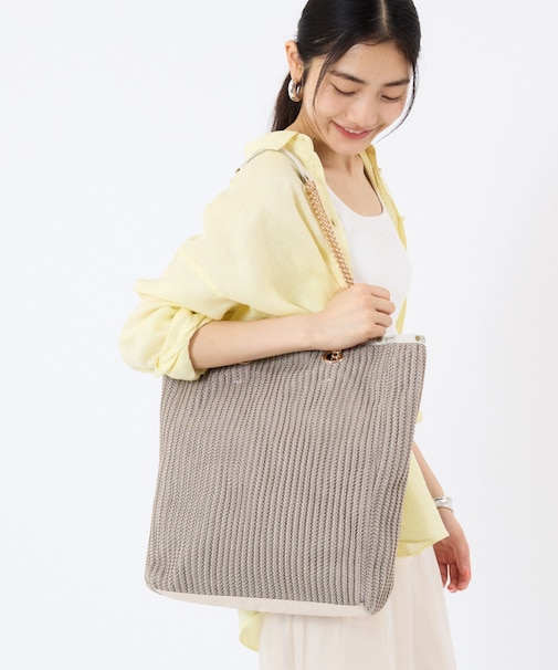 CHAIN CROCHET N/S TOTE ベージュクロシェ