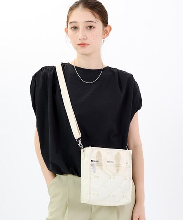 MINI N/S TOTE W/ PEARLS スターライトパール