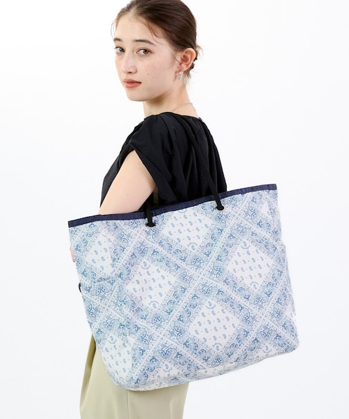 LARGE 2 WAY TOTE バンダナブリーズ/ディープシーブルー