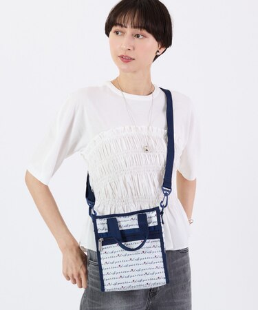 MINI N/S TOTE マリンロゴボーダー